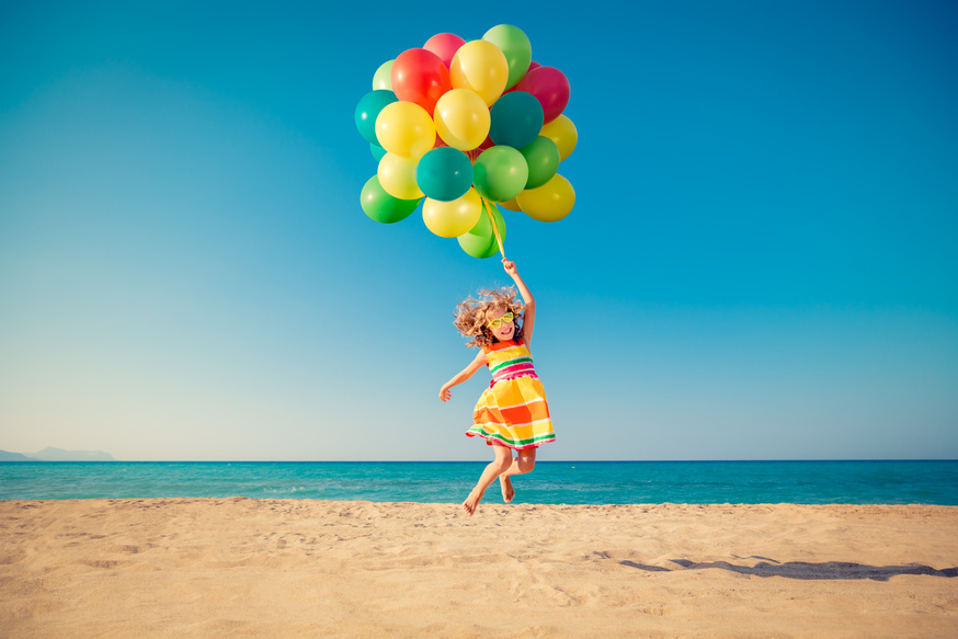 Happy Woman Jumping