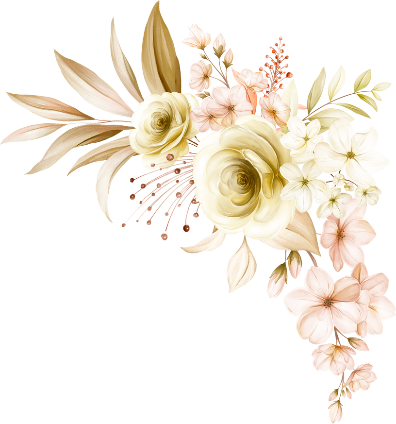 Floral Arrangement Watercolor Illustration